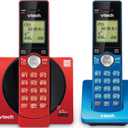 VTech Cordless Phone System, 2 Handset Landline Phones with Caller ID/Call Waiting, Full Duplex Speakerphone, Illuminated Keypad, ECO Mode, Wall Mountable - CS6919-2R