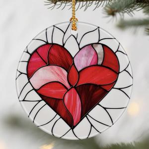 Valentine Heart Ornament, Christmas Ornaments: Christmas Tree Decorations, Holiday Decor, Stocking Stuffers, Gift Ideas, Valentine's Day Gift, Romantic Gifts for Girlfriend, Love Gifts for Wife