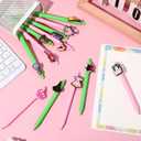 3 x 12 Pieces Halloween Witch Party Favors Witch Hat and Crown Ballpoint Pen Colorful Witch Retractable Gel Ink Pen for Office Home Halloween Favos Goody Bag Filler Rewards Supplies