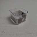 OXO Steel POP Small Square Container - 0.4 Qt for Dried Herbs and More, Grey