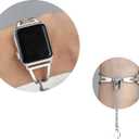 Secbolt Stainless Steel Bands Compatible with Apple Watch Band 38mm 40mm 41mm 42mm  iWatch Series 11/10 Ultra/SE/8/7/6/5/4/3/2/1, Dressy Metal Bangle Bracelet Women
