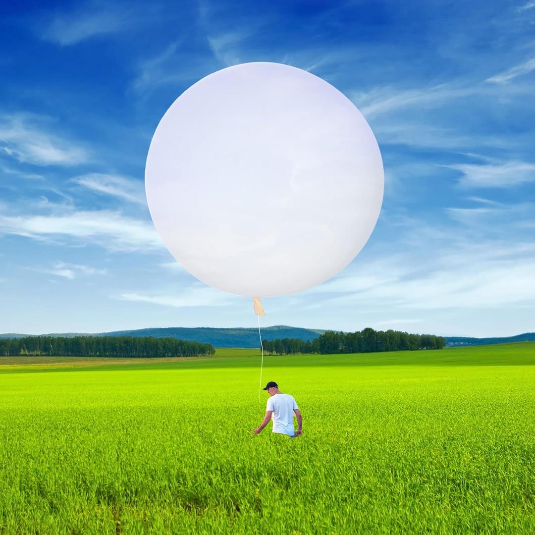 Karenhi Professional Weather Balloon 120 Inch Giant Science Balloons for Meteorological Investigation Aerial Video Latex Jumbo Balloons for Birthday Wedding Holiday Party Decoration