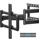 PERLESMITH Long Arm TV Wall Mount Full Motion for 37-75 inch TVs, Corner TV Mount Bracket with 27.36-inch Articulating Long Extension Arm, Swivel&Tilt, Max VESA 600x400mm up to 110lbs, 16" Wood Stud