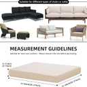 Outdoor Cushion Covers Set,8PCS Patio Furniture Couch Seat Slipcovers, Replacement for Sofa Sectional Chair (Cover Only)