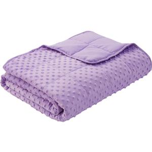 Weighted Blanket for Adults, Comfortable and Soft Throw Weighted Blanket with Premium Glass Beads for All Season 15 lbs 60"x80", Purple