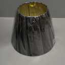 Aspen Creative 56052 Empire Uno Lamp Shade in Black with Gold Inside Washi Paper, 5" Top x 9" Bottom x 7" Slant Height, Slip UNO 33mm