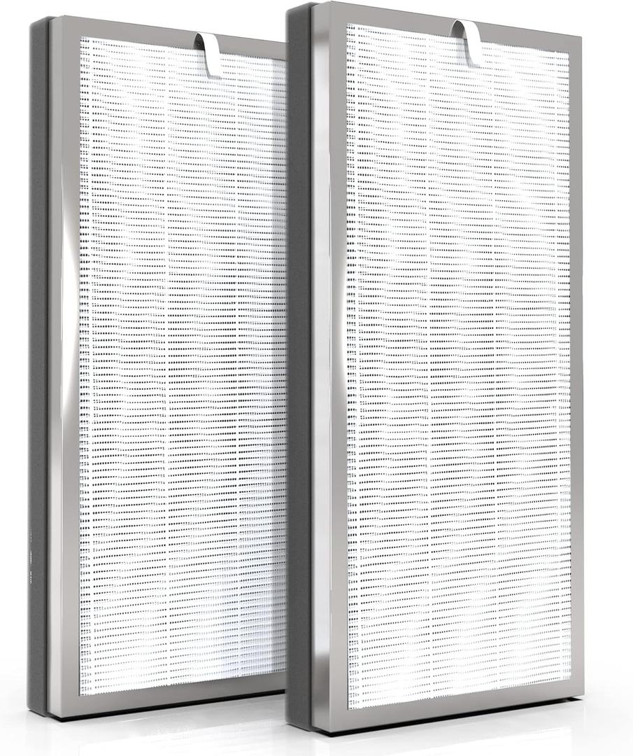 2-Pack Replacement Filter, Compatible with MA40 Air Purifier. EzLfGre 3-in-1 H13 True HEPA Filter, Compatible with Medify Air Air Purifier.