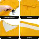 Nmoder Plus Size Maxi Dress for Women - Summer Casual 3/4 Sleeve Floral Flowy Long Dress with Belt XL- 6XL (Yellow)