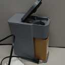 Mini Hot and Iced Coffee Maker Single Serve, for K Cup and Ground, 6 to 14 Oz Brew Sizes, with Recipe Book, for Home, Travel, RV, Office and Dorm, Grey