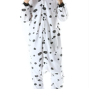 DarkCom Dalmatian Onesie Halloween Costume One Piece Unisex Adult Pajamas Women Men Sleepwear Christmas Pajamas
 XL