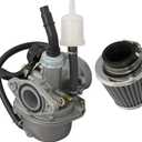 ALL-CARB PZ19 Carburetor 50cc 70cc 90cc 110cc 125cc Replacement for ATV Dirt Bike Go Kart with Air Filter