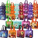 40PCS Halloween Trick or Treat Bags, Non-Woven Gift Tote Bags with Handles for Gifts Wrapping, Party Supplies, 7.9"7.9"3.15"