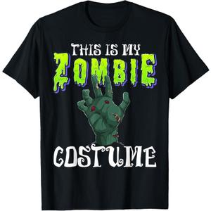 This Is My Zombie Costume - Halloween Costume Zombie Hand T-Shirt