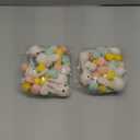 FuWeave Easter Felt Garland Wool Ball Pom Pom Garland Handmade 6.6 Feet Spring Farmhouse Banner for Mantle Hanging Decorations for Easters Baby Shower Home Decors (Pastel Bunny) 2 Pack