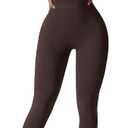 YEOREO Women Long Sleeve Workout Jumpsuit Zip Up Romper Bottom Pants Bodysuit Bodycon Sexy One Piece (Small, Chocolate)