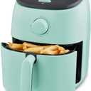 DASH Tasti-Crisp Electric Air Fryer Oven, 2.6 Qt., Aqua  Compact Air Fryer for Healthier Food in Minutes, Ideal for Small Spaces - Auto Shut Off, Analog, 1000-Watt