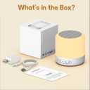 Easysleep Soundbar Speakers White Noise Sound Machine with 30 Sounds 12 Night Light 32 Volume 3 Timers Portable Sleep Machine for Office Travel Noise Canceling Lullaby & Rain Sound for Baby, Adults