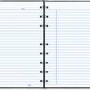 Blueline NotePro Notebook, 1-Subject, Narrow Rule, Black Cover, (75) 9.25 x 7.25 Sheets