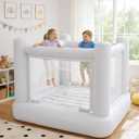 Dream Castle Mini Bounce House,Electric Pump Toddler Bounce House for Kids 3-6 Kid,Indoor or Outdoor Playhouse,Bouncy Castle Commercial PVC Materials