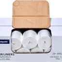 20-30 Gallon Trash Can Liners, 500 Count High Density Garbage Bags, 30'' x 37'', Clear, for Outdoor, Bathroom, Office, Recycling, Janitoria, Commercial and Industrial Use