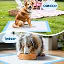 Super Absorbent Waterproof Dog and Puppy Pet Training Pad, Housebreaking Pet Pad, 50-Count Extra Middle-Size, 28X30, Blue