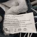 Grey And White Heated Wearable Blanket One Size