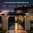 Outdoor Post Lights Modern 3000K LED Column Caps Lights Waterproof Outside Housing Pillar Lights Hard Wired Landscape Pathway Lamp Fence Deck Caps Lanterns For Gate Mailbox Pier Pedestal Lighting, 40CM
