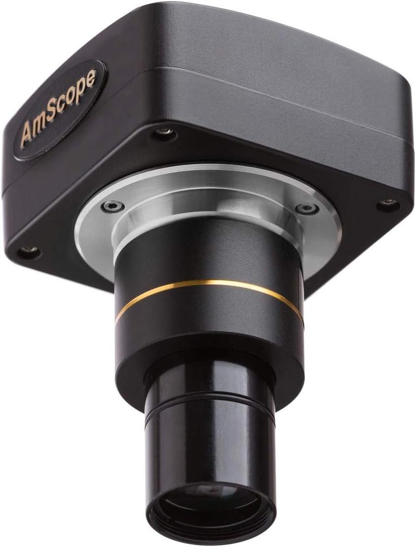AmScope 1.3 MP USB 2.0 Microscope Camera w/Reduction Lens + Software + 2 Mounting Adapters (Windows XP/Vista/7/8/10/Mac OS X/Linux)