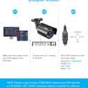 ZOSI 1080P CCTV Camera Outdoor Indoor Hybrid 4 in 1 HD TVI/CVI/AHD/CVBS Home Security Cameras System,Night Vision,Waterproof Metal Housing Bullet Cam For 960H,720P,1080P,5MP,4K analog Surveillance DVR