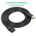 USB Extension Cable 3.3ft USB 3.0 Male to Female Extender Cord Data Transfer 5Gbps for USB Flash Drive,Mouse,Xbox,Keyboard, Card Reader,Printer etc (3.3FT Black)