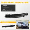 Black Front Black Bumper Number Plate Cover Compatible with 2014-2018 Mini F55 F56 F57 51117337791
