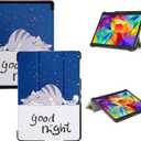 Tri-Fold Case Compatible with Samsung Galaxy Tab S 10.5 inch Tablet - SM T800&T801&T805&T807 (2014 Released), Includes a Screen Protector - Premium PU Leather Tri-Fold Cover with Auto Sleep/Wake