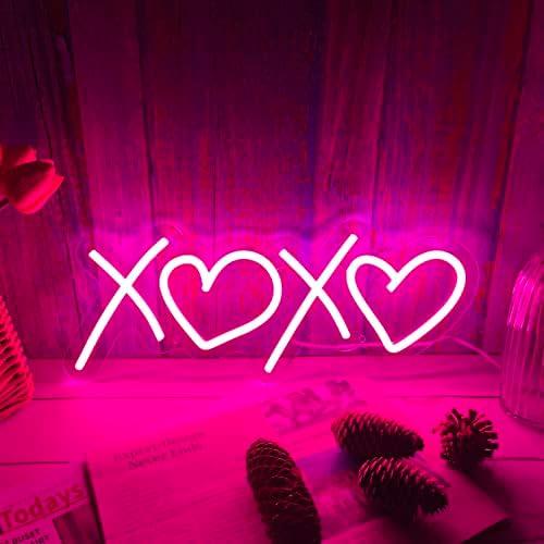 Neon Sign for Wall Decor Bedroom Birthday Party Gift Boyfriend Girlfriend Lover Teens Kids Room USB Operated Led Light Sign,Pink 16 x 6.3 Inch