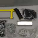 Room divider Ceiling Track set for Curtains with hooks, Corner Connectors(Set of 2) and top brackets Curtain Rail System (12-18 ft Track Set) Black