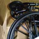 Medline Lightweight Wheelchair for Adults With Swing-Back, Desk-Length Arms, Elevating Leg Rests; 20" x 16"D Seat