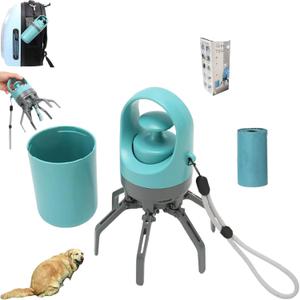 Portable Pet Pooper Scooper,Portable Pooper Scooper for Dogs,Portable Poop Scooper with Bags,Pooper Scoopers with Bag Attachment,with 15/60/120 PCS Bag Attachment. (15PCS, Bags)