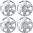 BDK HK993 Silver 15" Hubcaps Wheel Covers for Toyota Corolla (15 inch)  Four (4) Pieces Corrosion-Free & Sturdy  Full Heat & Impact Resistant Grade  OEM Replacement, 4 Pack