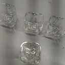 6 Piece 2oz Heavy Base Clear Shot Glass Set  Heart & Square Shapes Cone Shot Cups for Tequila, Espresso, Vodka, Whiskey Bulk Pack for Bars, Home, Parties