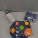 Juvale Outer Space Party Supplies Bundle Plates, Napkins, Cups, and Cutlery - Serves 24, 144 Total Pieces for a Fun and Memorable Birthday Celebration - Space Party Plates