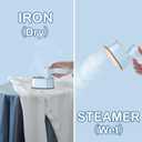 Travel Steamer Iron for Clothes Mini - Portable Ironing Machine Travel Small Size Portable Steamer Travel College Dorm Home Essentials (SkyBlue)