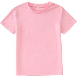 Girls Halloween Shirt Nightmare on Main Street Pumpkin Bat Tshirt Spooky Season Short Sleeve Tops Kids Fall Outfits (7-8 Years, Pink-5)