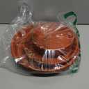 12Pcs Colourful Plant Saucer, 6 8 10 Inch Durable Plastic Plant Tray, Round Plant Pot Saucers, Drip Tray for Indoor and Outdoor Garden, Brick Red