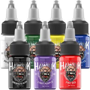 HAWINK Tattoo Ink Set 1/2oz (15ml) Tattoo Supply Ink USA 7 Colors Pigment Kit TI203-15-7