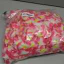 24 Counts Hawaiian Leis Necklace Tropical Flower Lei Floral Luau Party Decorations Hawaiian Flower Luau Necklaces Hula Dance Garland Headbands for Beach Birthday Wedding Party (Pink)