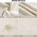 Artoid Mode 2 Pcs Beige 3D Dahlia Floral Jacquard Hand Towels for Bathroom, 100% Cotton Soft Absorbent Bathroom Decor Towels, 13.7 x 29.5 Inch