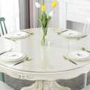 Deep Dream 1.5mm Thick 46 Inches Clear Round Table Protector, Round Table Cover, Tablecloth Protector, Table Protector for Dining Room Table & Office