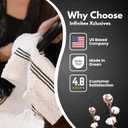 Infinitee Xclusives Premium Kitchen Towels Pack of 3, 100% Cotton |15 x 25| Inches Absorbent Dish Towels - Terry Kitchen Dishcloth Towels - Black Dish Cloth for Household Cleaning