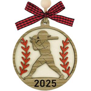 Shzbtdo Softball Gifts for Girls, Softball Christmas Ornaments - Hanging Sports Ornaments for Christmas Tree, Xmas Gifts for Teen Girls, Players, Coach, Fans, Sports Lovers, Pack of 2