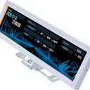 Lian Li 8.8" Universal Screen for PC - Adjustable Mounting for Any Computer Setup - Customizable ARGB Frame - PC Temperature Display Panel - LCD Screen Display - Mini Monitor - SM088W (US88 v1 White)