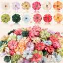 Xinnun 120 Pcs Faux Flowers Heads for Crafts Artificial Small Silk Daisy Flowers Embellishments 1.5 Inch Mini Assorted Faux Daisy Bulk DIY Wreath for DIY Holiday Wedding Party Home Garden